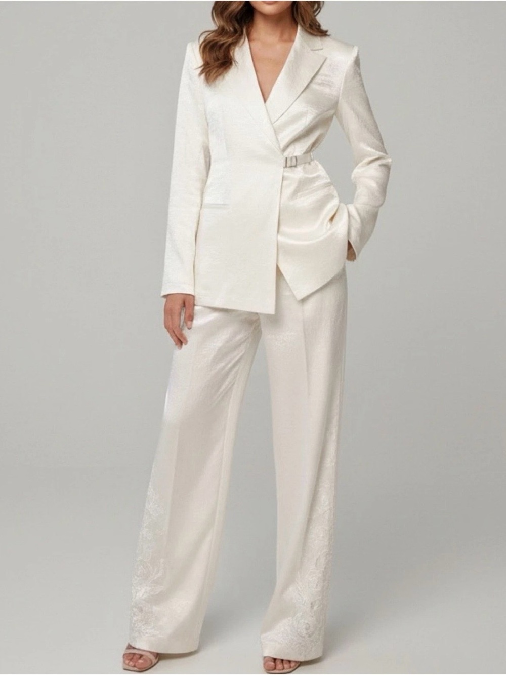J. Crew Women's Cream Notch-Lapel Blazer